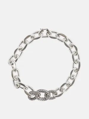 Crystal-embellished necklace