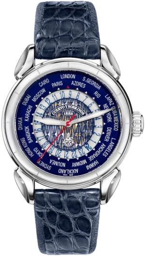 Cuervo y Sobrinos Watch Historiador World Timer