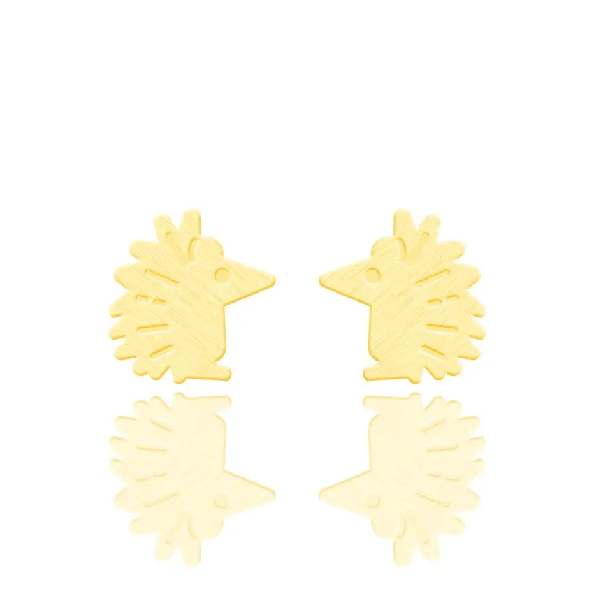 Cute Cartoon Hedgehog Earrings For Girls Kids