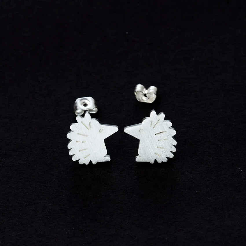 Cute Cartoon Hedgehog Earrings For Girls Kids
