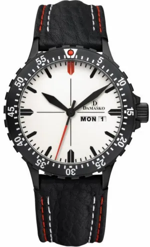 Damasko Watch DA 45 Black PVD Leather Pin