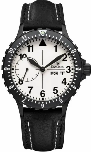 Damasko Watch DK 15 Black PVD Leather Pin
