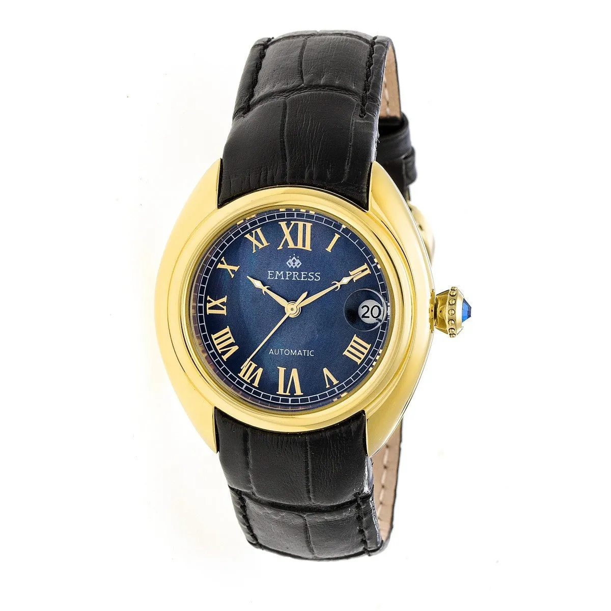 Empress Antoinette Automatic MOP Leather-Band Watch