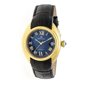 Empress Antoinette Automatic MOP Leather-Band Watch