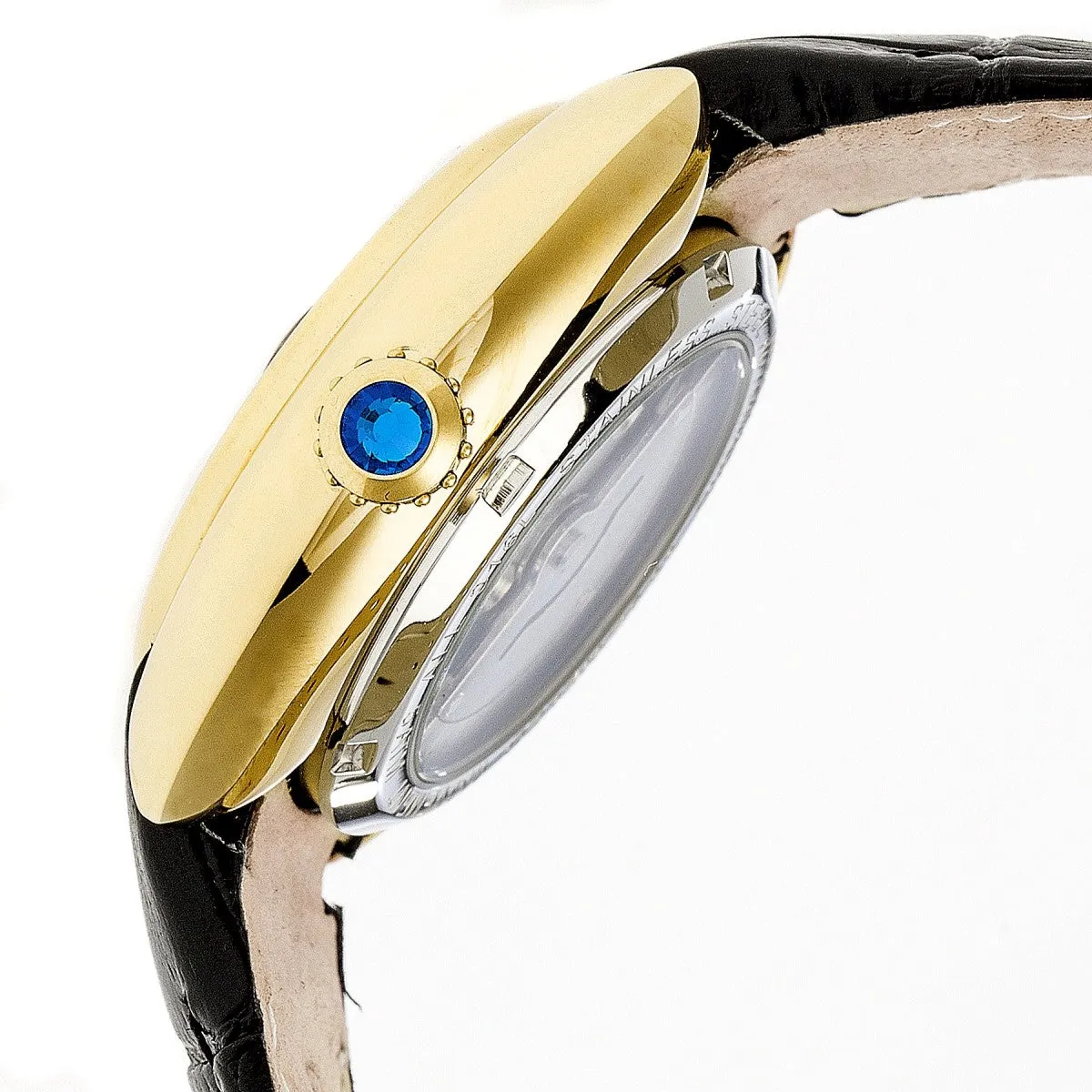 Empress Antoinette Automatic MOP Leather-Band Watch
