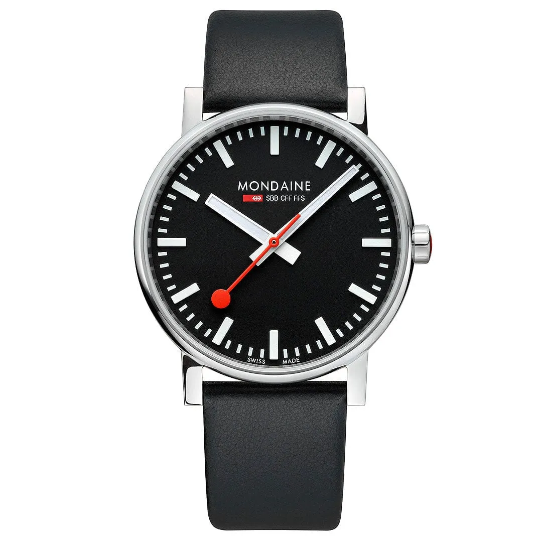 evo,2 Black vegan Leather, 43 mm