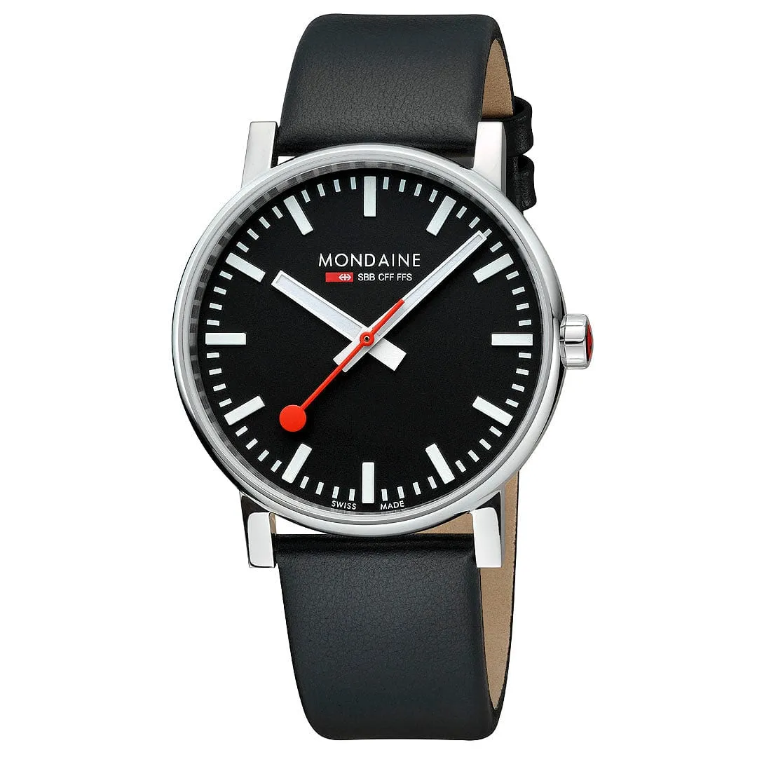 evo,2 Black vegan Leather, 43 mm