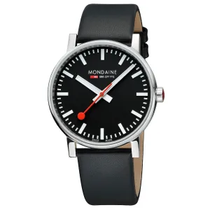 evo,2 Black vegan Leather, 43 mm