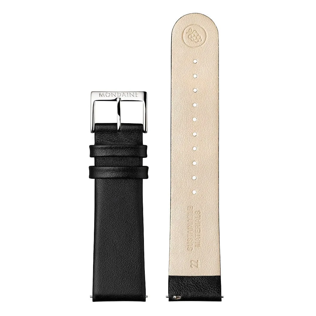 evo,2 Black vegan Leather, 43 mm