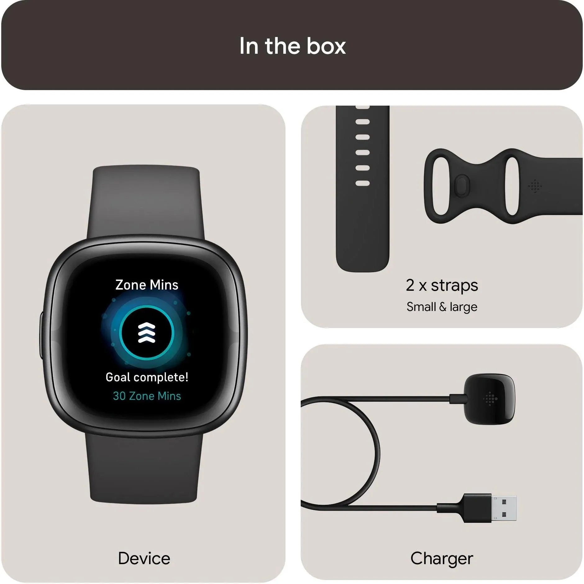 Fitbit Sense 2 Health and Fitness Smartwatch GPS Compatible with Android and iOS Graphite