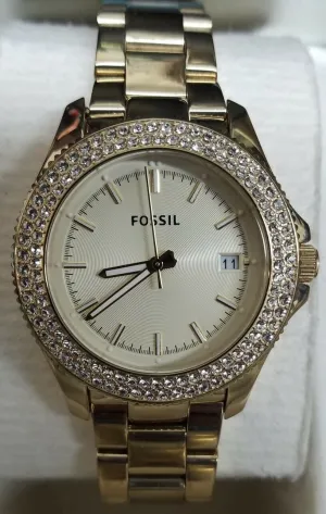 Fossil Women's Fossil Watches Gold Retro Traveler AM4453