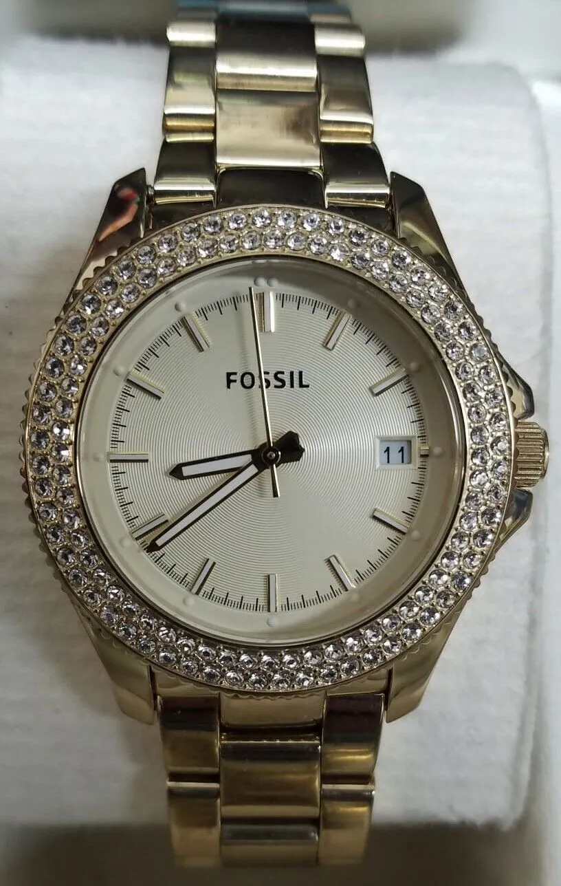 Fossil Women's Fossil Watches Gold Retro Traveler AM4453