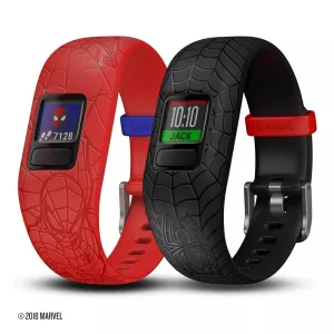 Garmin vivofit Jr 2 Kids Marvel Spiderman Silicone Band Fitness/Activity Tracker Smart Watch - 010-01909-47