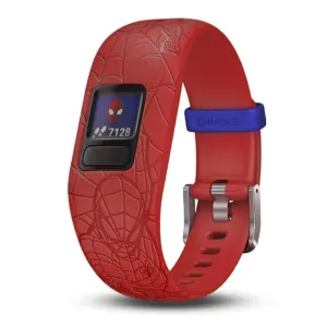 Garmin vivofit Jr 2 Kids Spiderman Red Silicone Band Fitness/activity Tracker Smart Watch - 010-01909-36