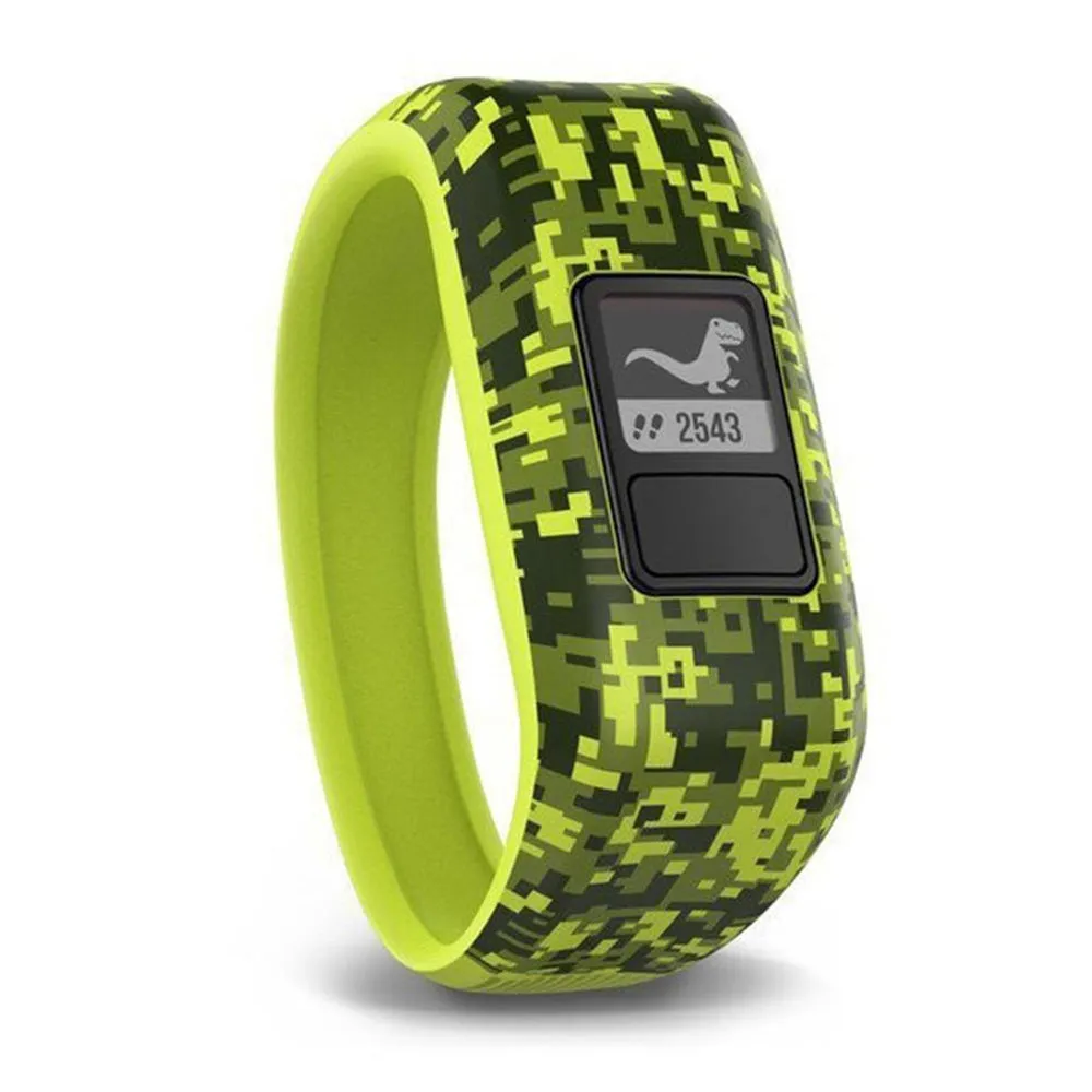 Garmin vivofit jr Kids Digi Camo Silicone Band Black Dial Fitness/Activity Tracker Smart Watch - 010-01634-01
