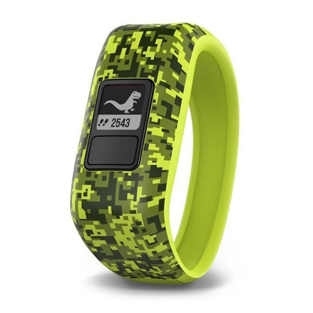 Garmin vivofit jr Kids Digi Camo Silicone Band Black Dial Fitness/Activity Tracker Smart Watch - 010-01634-01