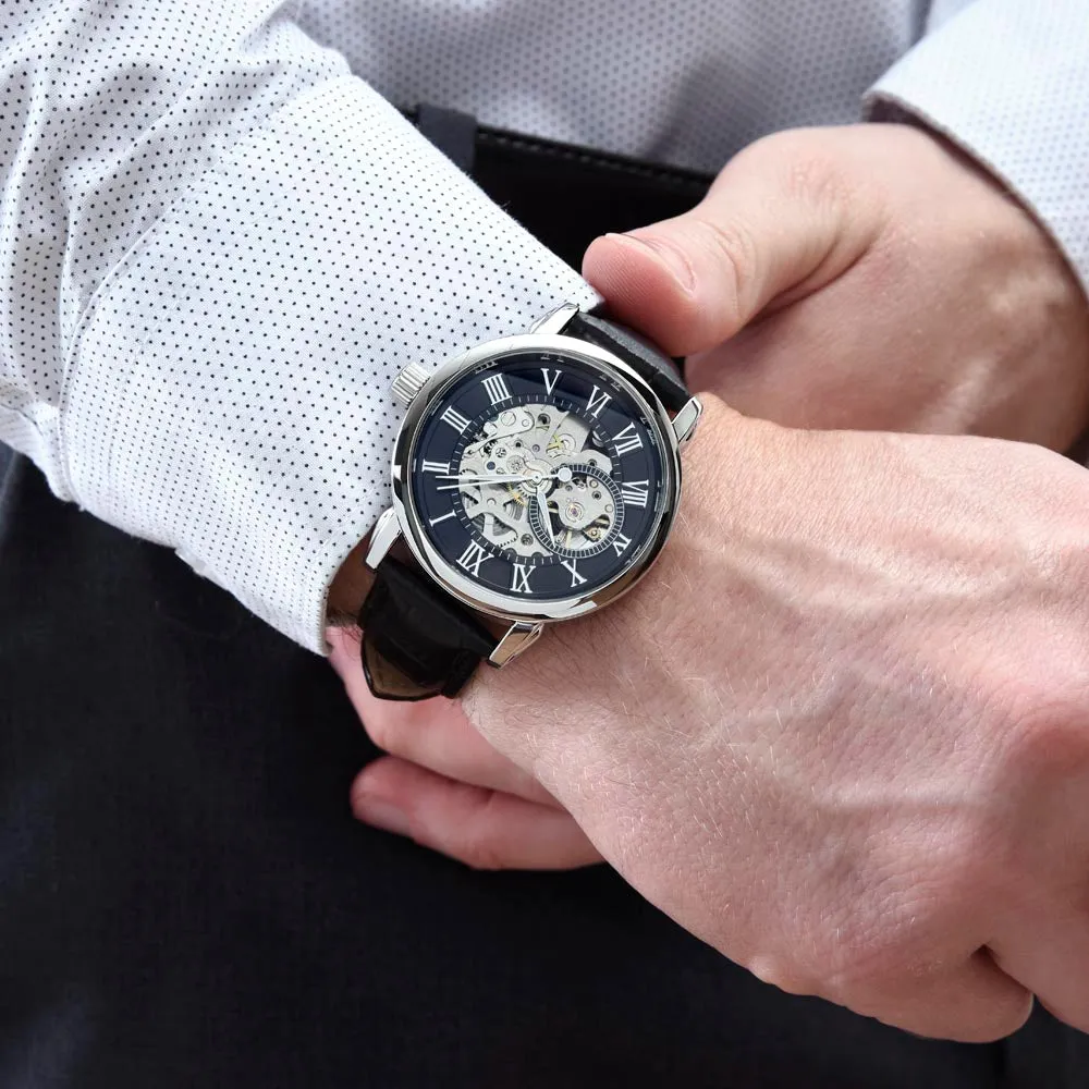 Gift For Husband Men's Openwork Watch