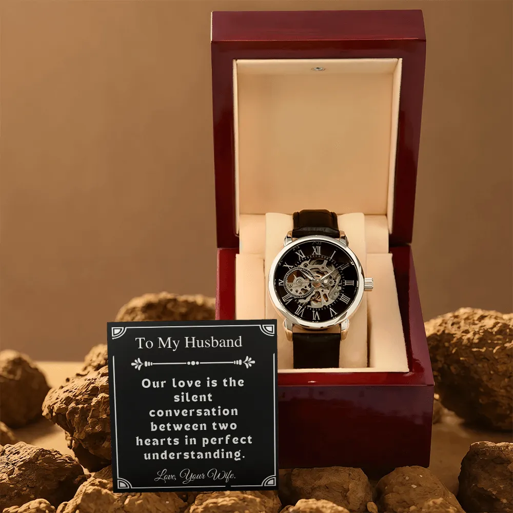 Gift For Husband Men's Openwork Watch