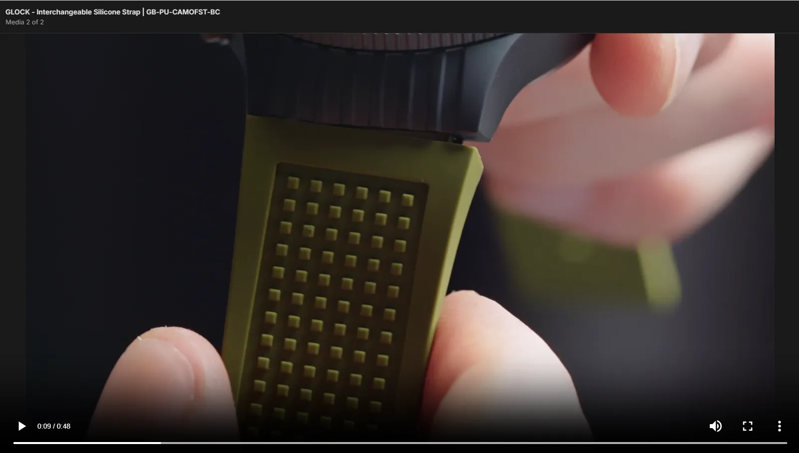 GLOCK - Interchangeable Silicone Strap | GB-PU-RCGRTF-BC