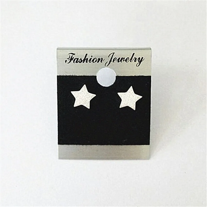 Gold Silver Color Star Stud Earrings Stainless
