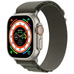 Green Lion Ultra Active GNSW49-A Smart Watch Space Gray Case With Green Strap & Extra Strap