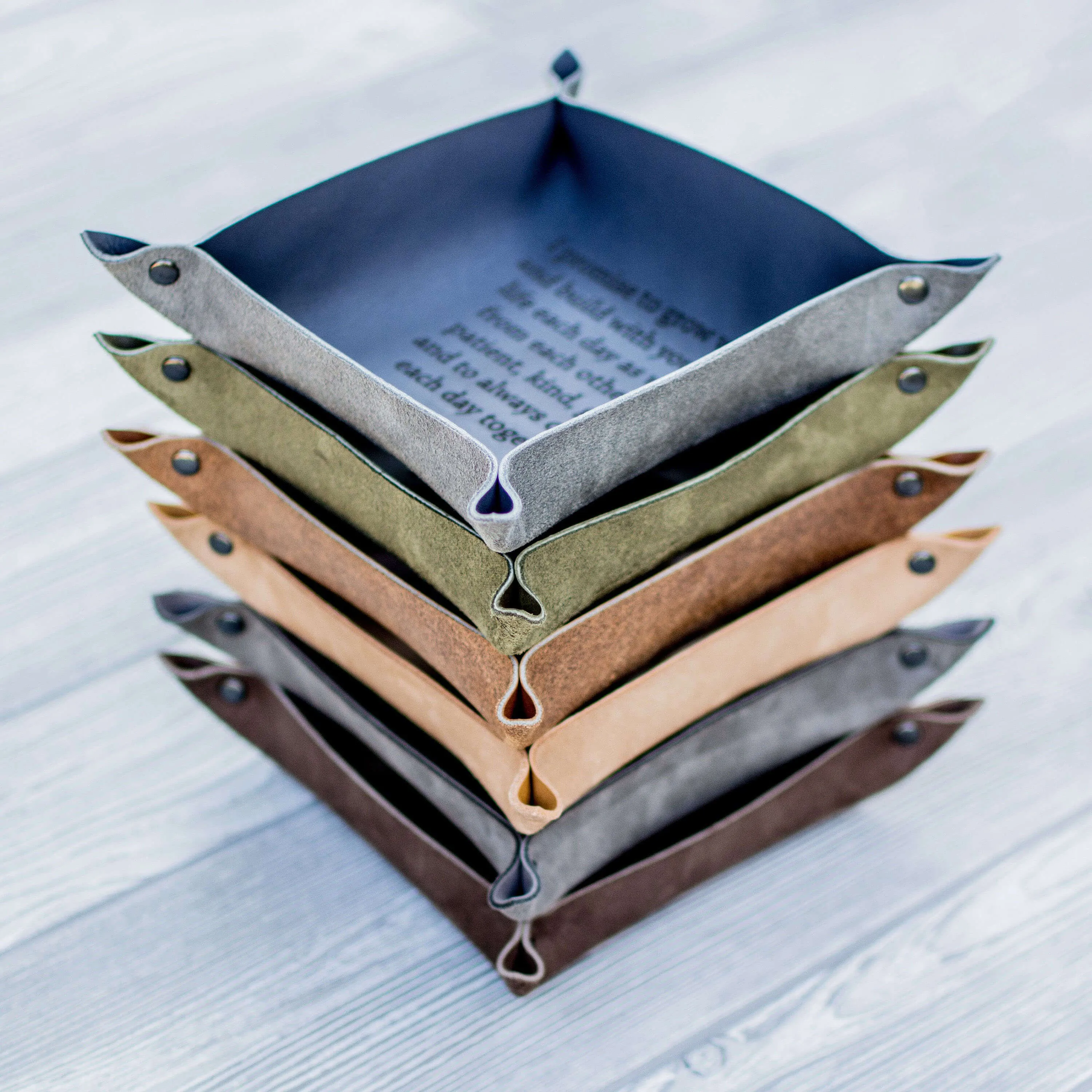 Groomsmen Gift Custom Leather Valet Tray Personalized Catchall Monogram Desk Organizer Engraved Groomsmen Gifts
