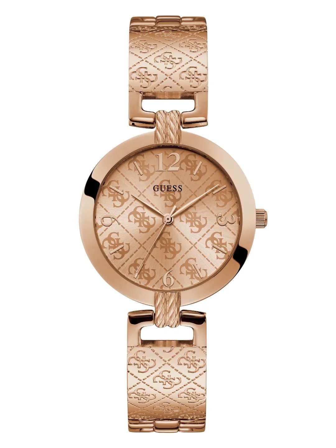 Guess Analog Rose Gold Dial Women's Watch - W1228L3