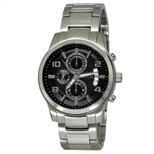 Guess Exec Chronograph Dial Silver-Tone Men's Watch W0075G1