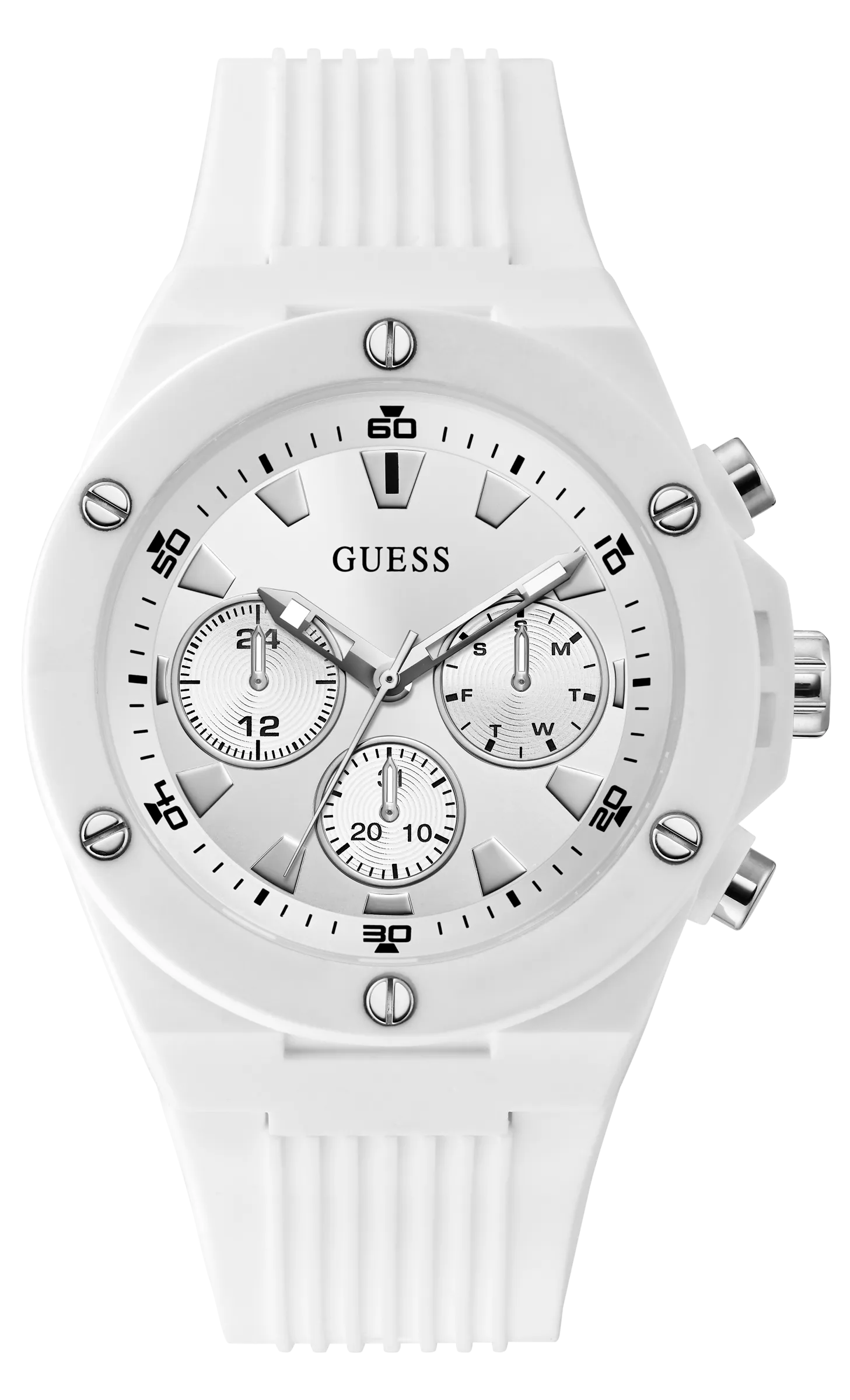 Guess Men White Dial Analog Watch - GW0268G1