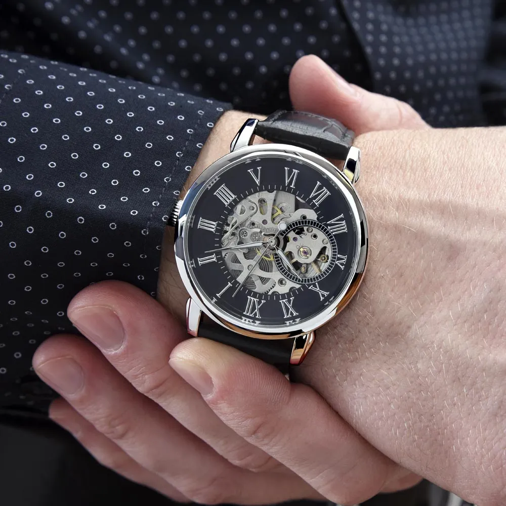 HeartFelt Gift for Husband Men's Openwork Watch