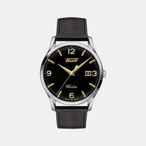 Heritage Visodate Men Analog Leather Watch T1184101605701