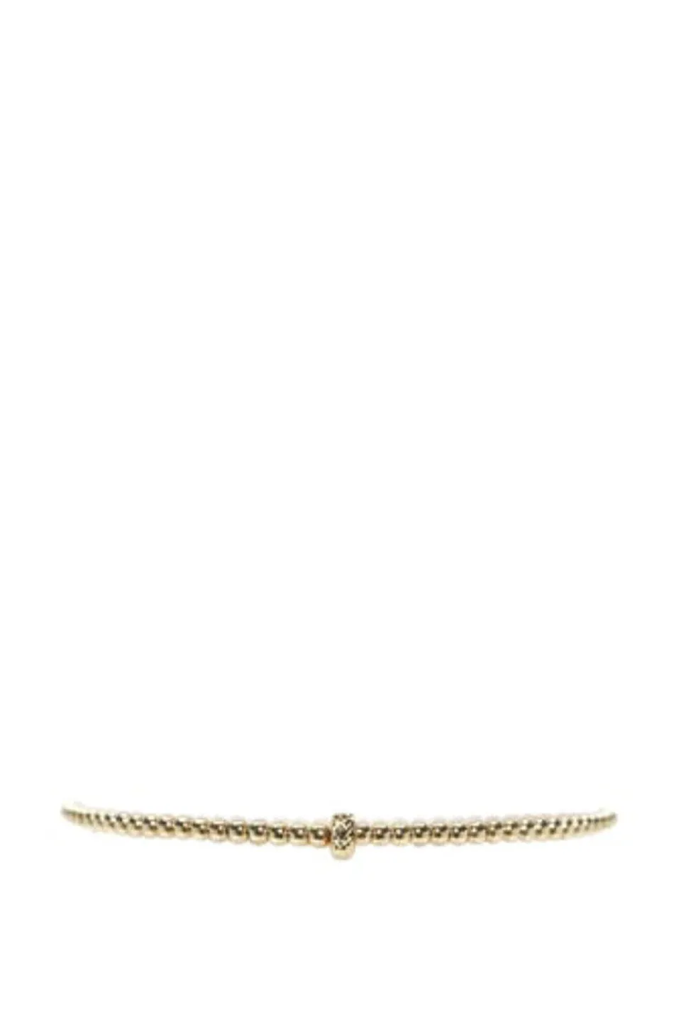 Karen Lazar Yellow Gold Filled Bracelet With Large 14K Gold Rondelle Pattern