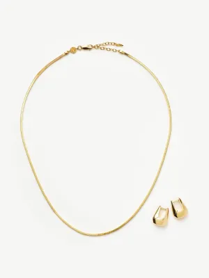 Lucy Williams arco earrings & necklace set