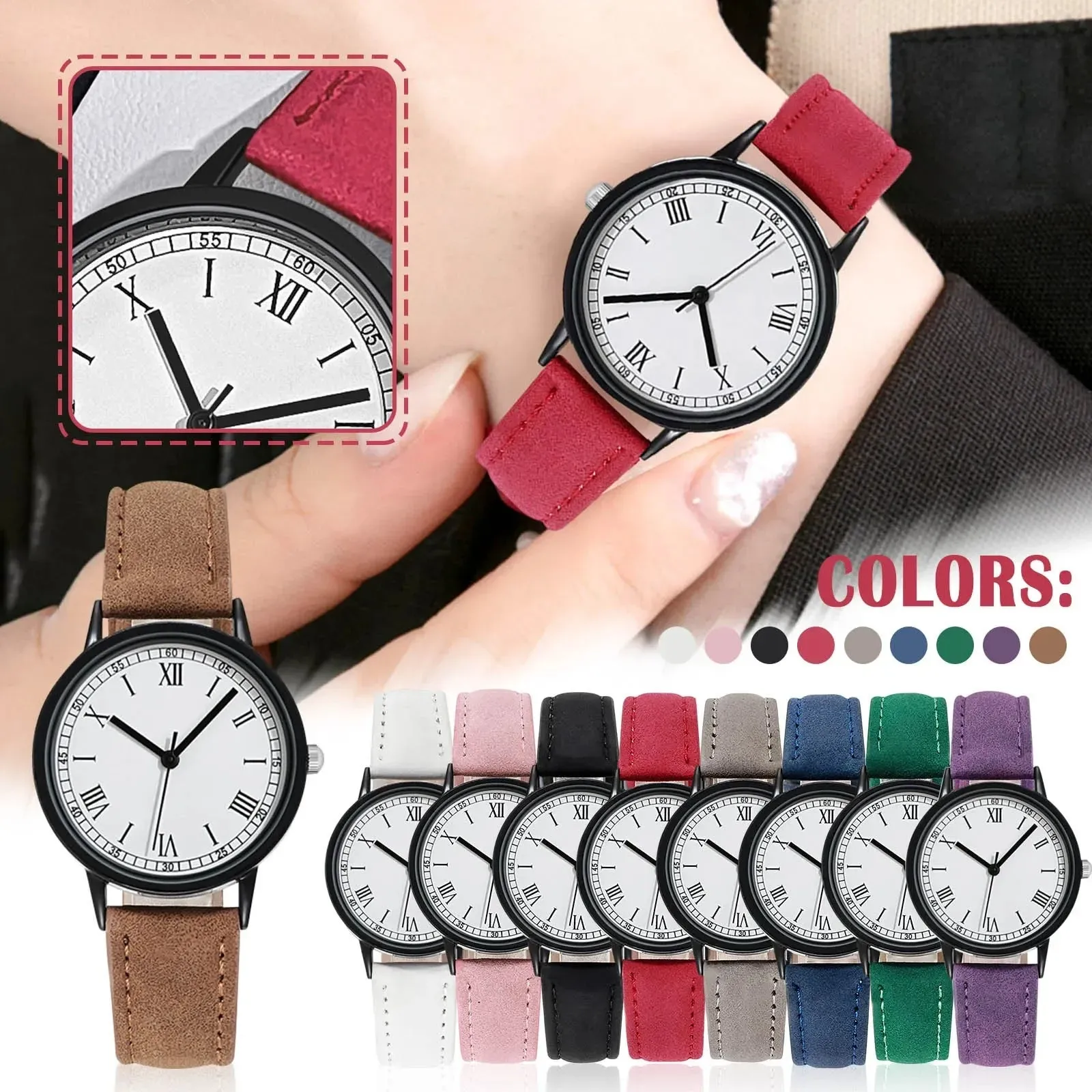 Luxury Women Watch Leather Casual Watches Ladies Quartz Wristwatch Clock Reloj Mujer Quartz Wrist watches Montre Femme