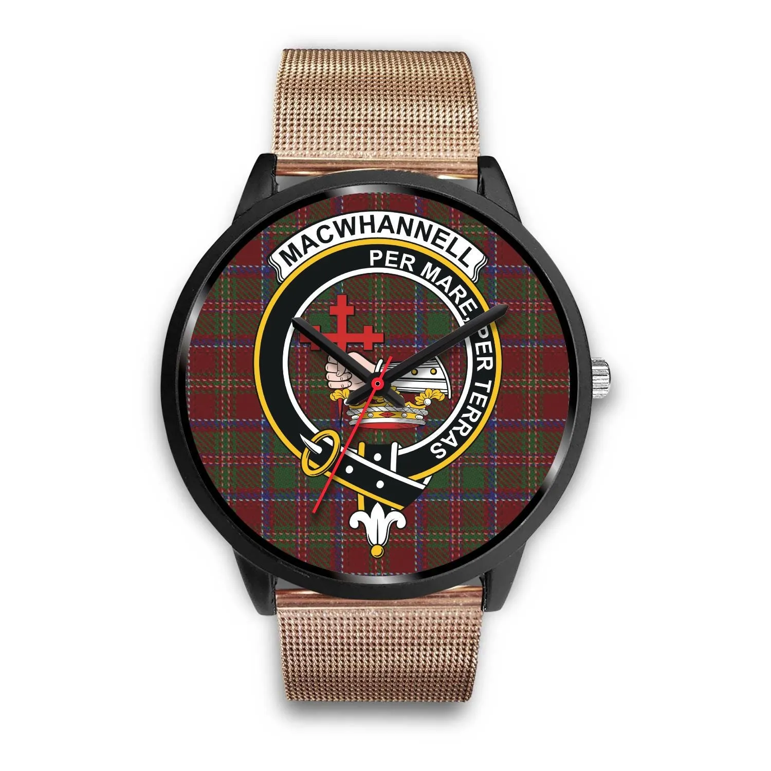 MacWhannell Clan Badge Tartan Black Watch