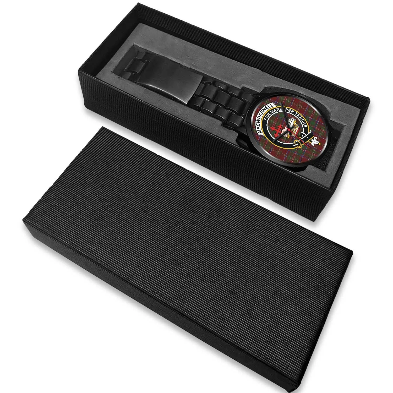 MacWhannell Clan Badge Tartan Black Watch