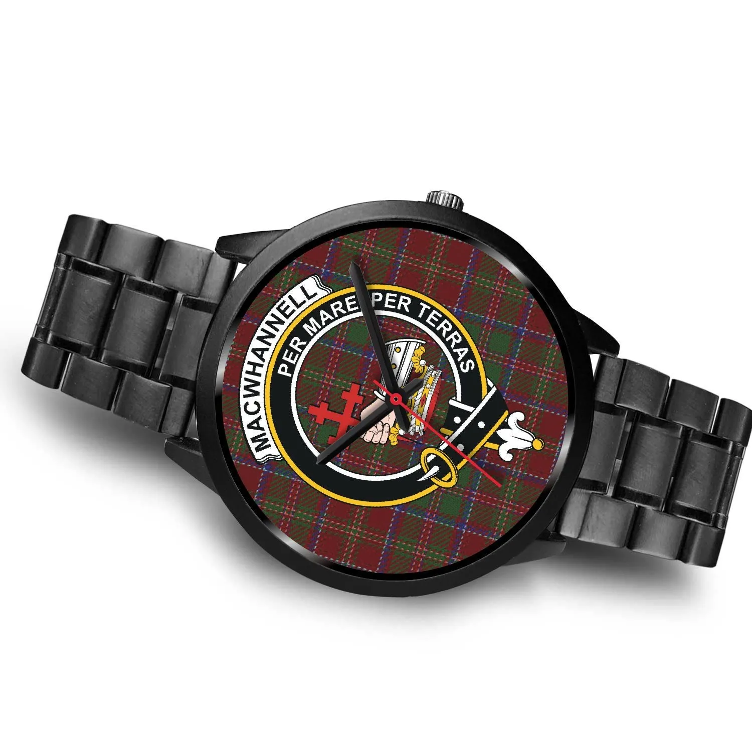 MacWhannell Clan Badge Tartan Black Watch