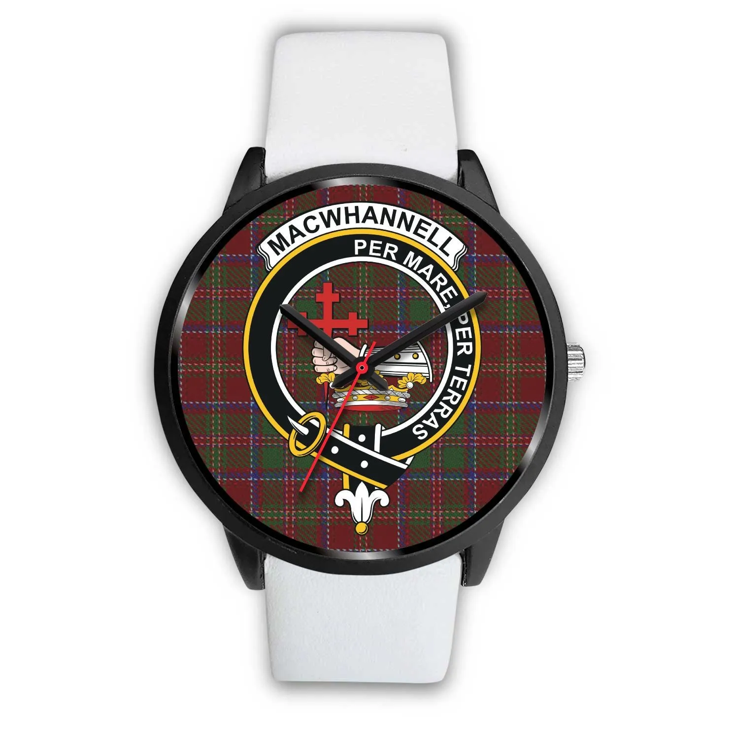 MacWhannell Clan Badge Tartan Black Watch
