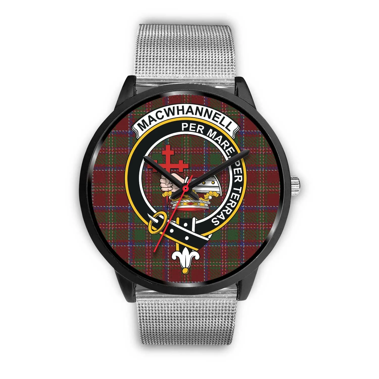 MacWhannell Clan Badge Tartan Black Watch