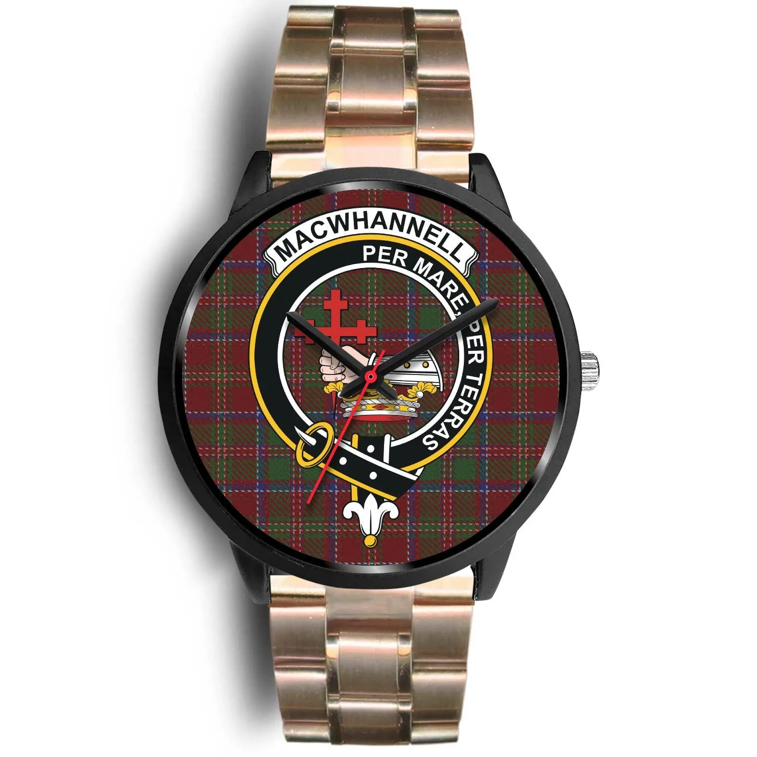 MacWhannell Clan Badge Tartan Black Watch