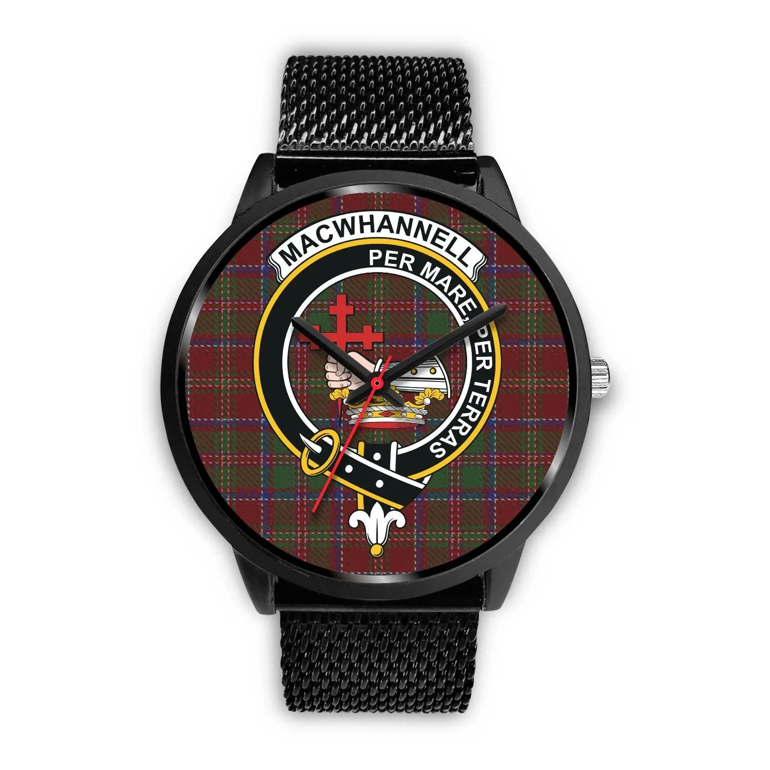 MacWhannell Clan Badge Tartan Black Watch