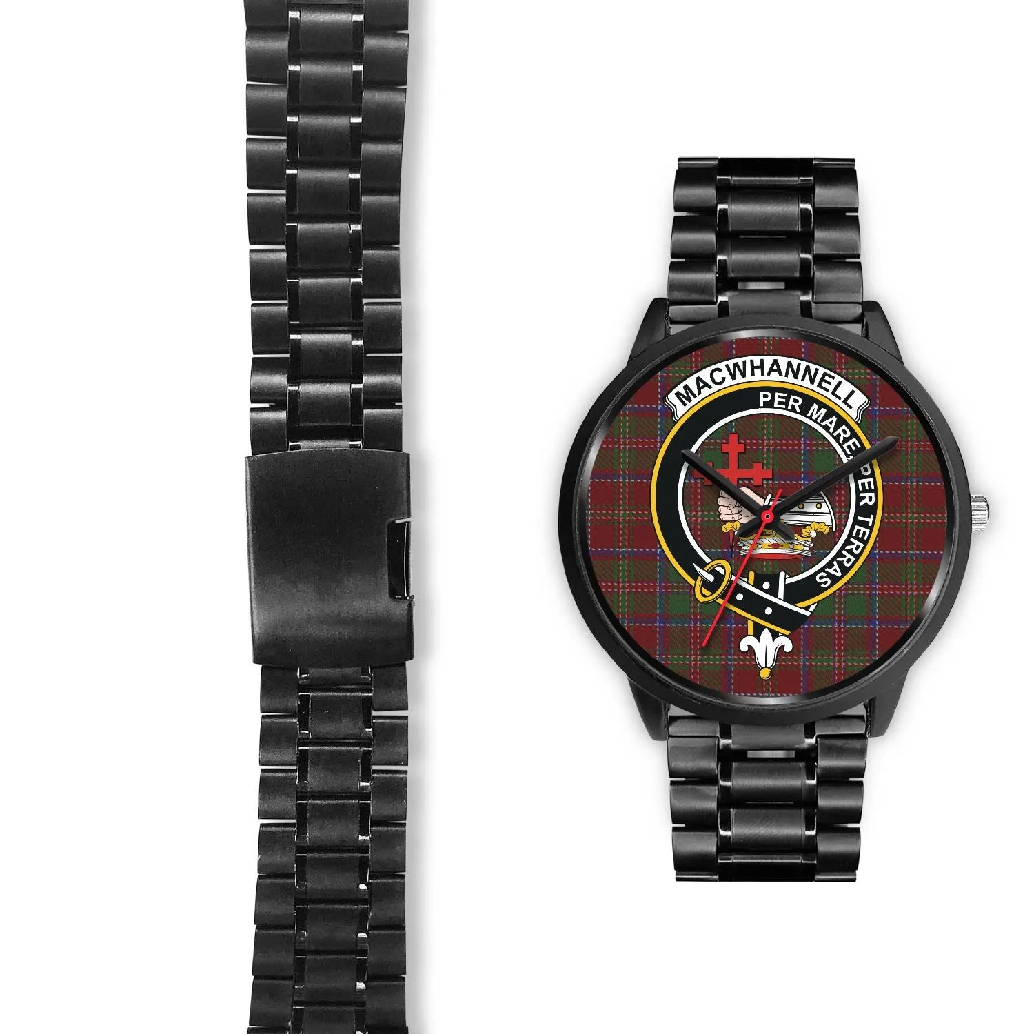 MacWhannell Clan Badge Tartan Black Watch