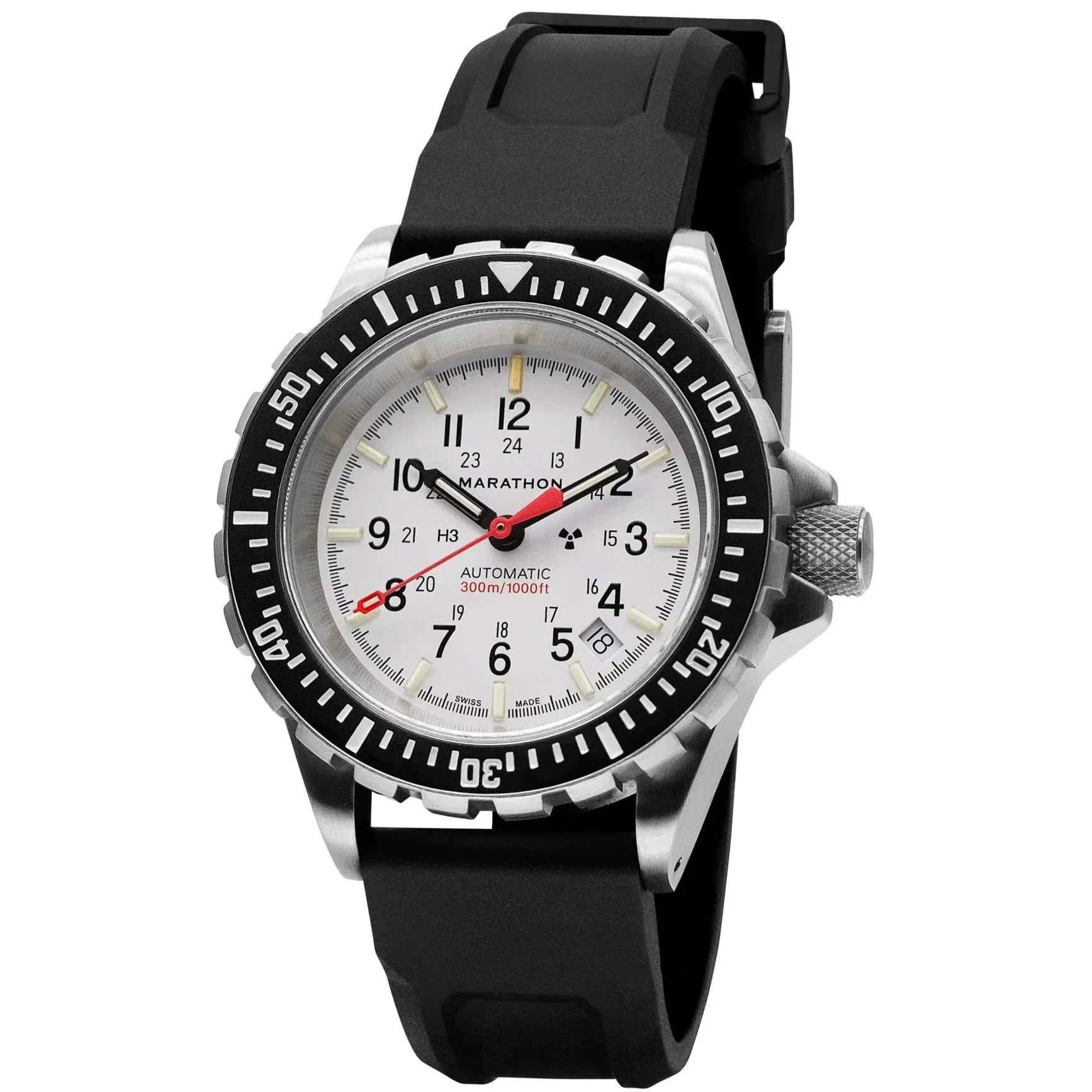 Marathon Arctic Edition Large Diver's Automatic (GSAR) - 41mm White Dial No Government Markings Stainless Steel WW194006-WD