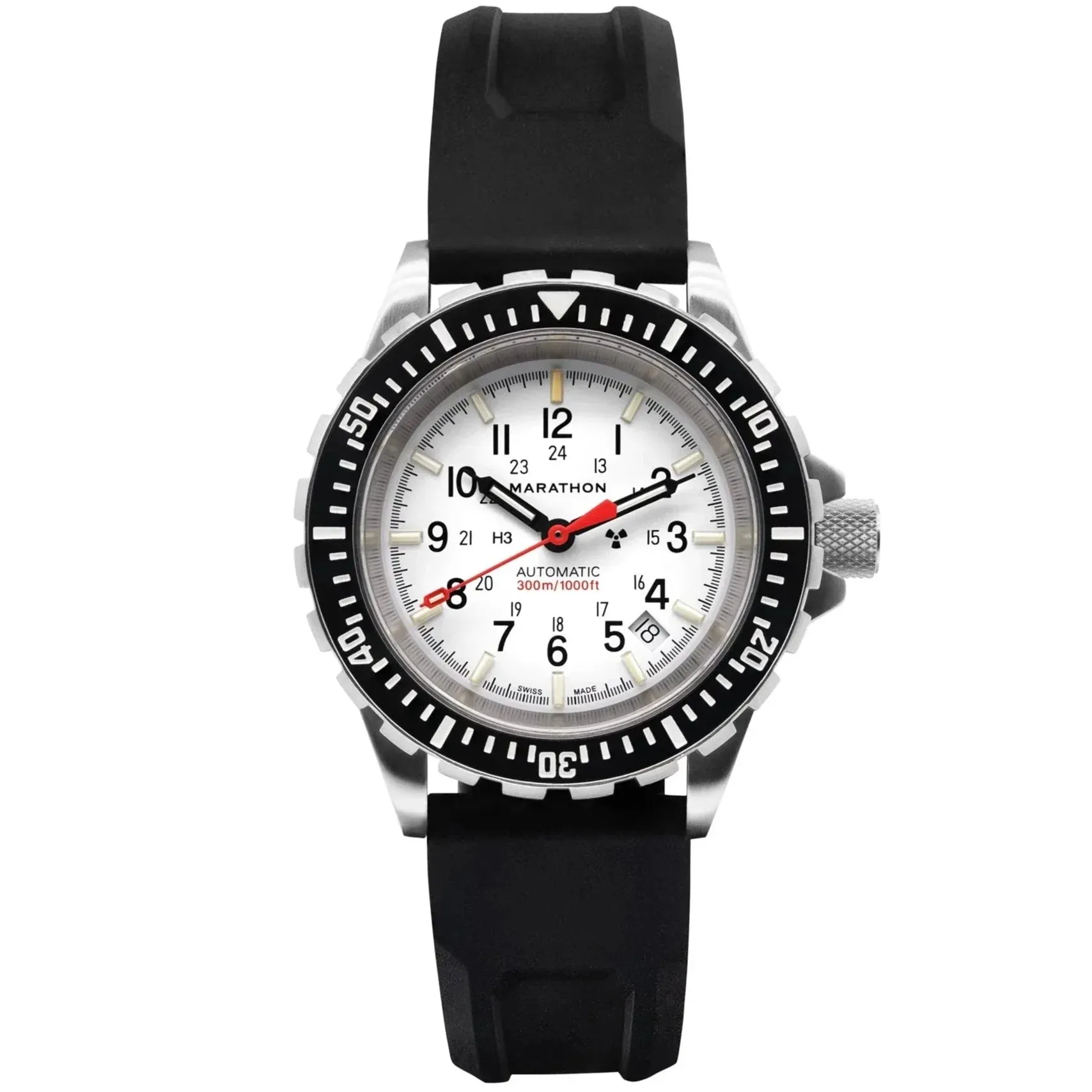 Marathon Arctic Edition Large Diver's Automatic (GSAR) - 41mm White Dial No Government Markings Stainless Steel WW194006-WD
