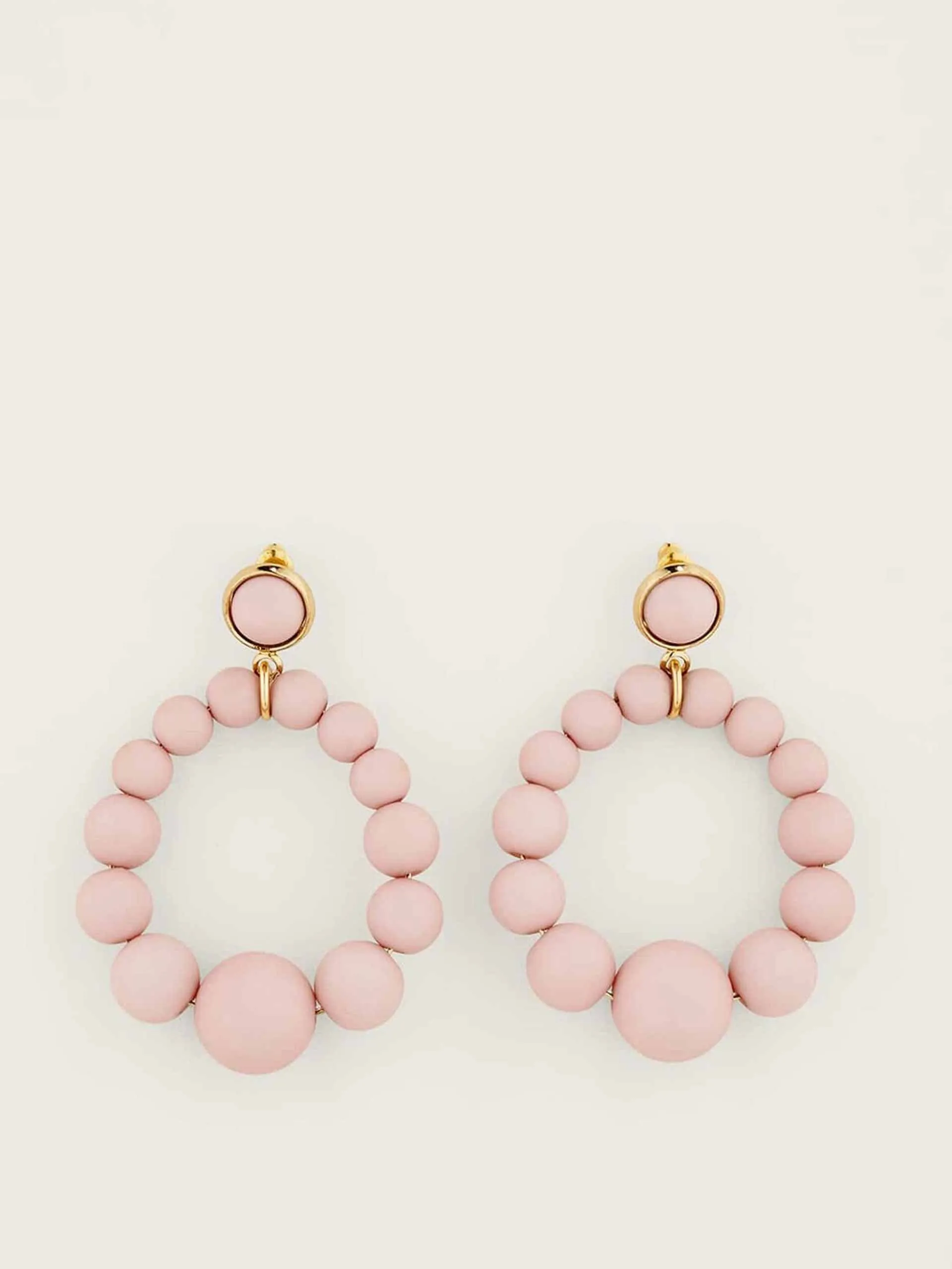 Matte bead earrings