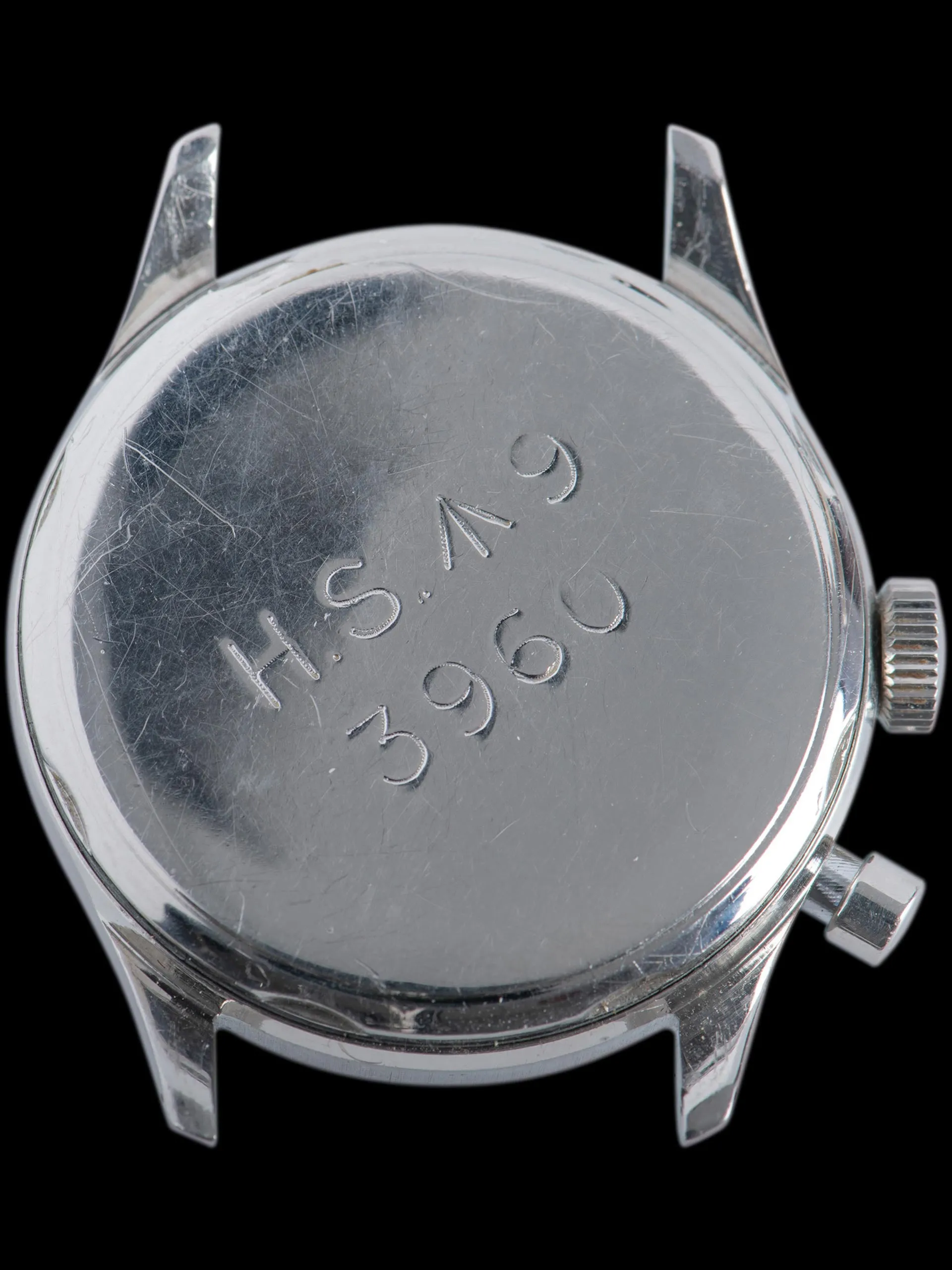 Military-Issued 1950s Lemania Mono-Pusher Chronograph Cal. 15 "Promethium Lume"