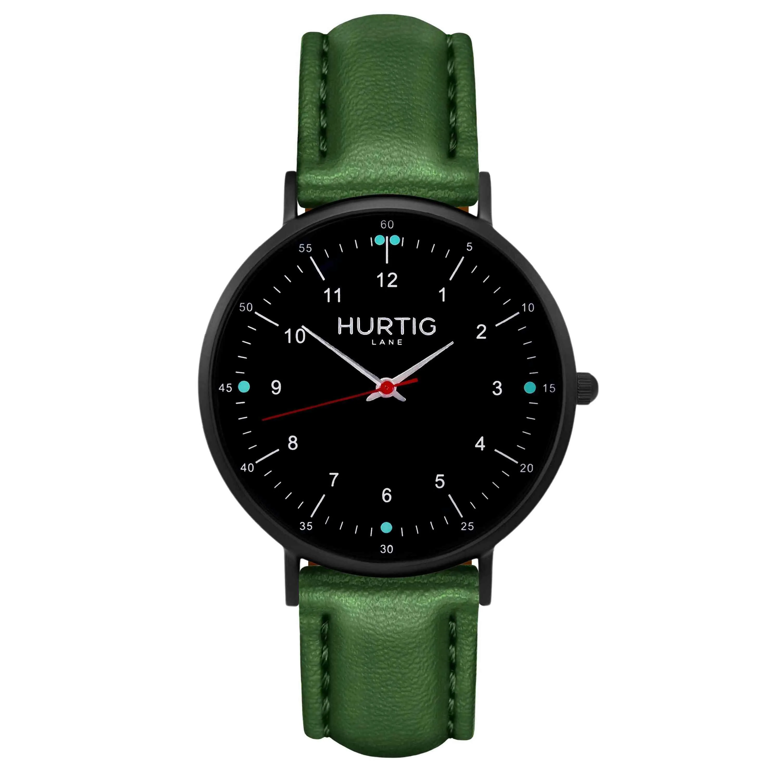 Moderna Vegan Leather Watch All Black & Midnight