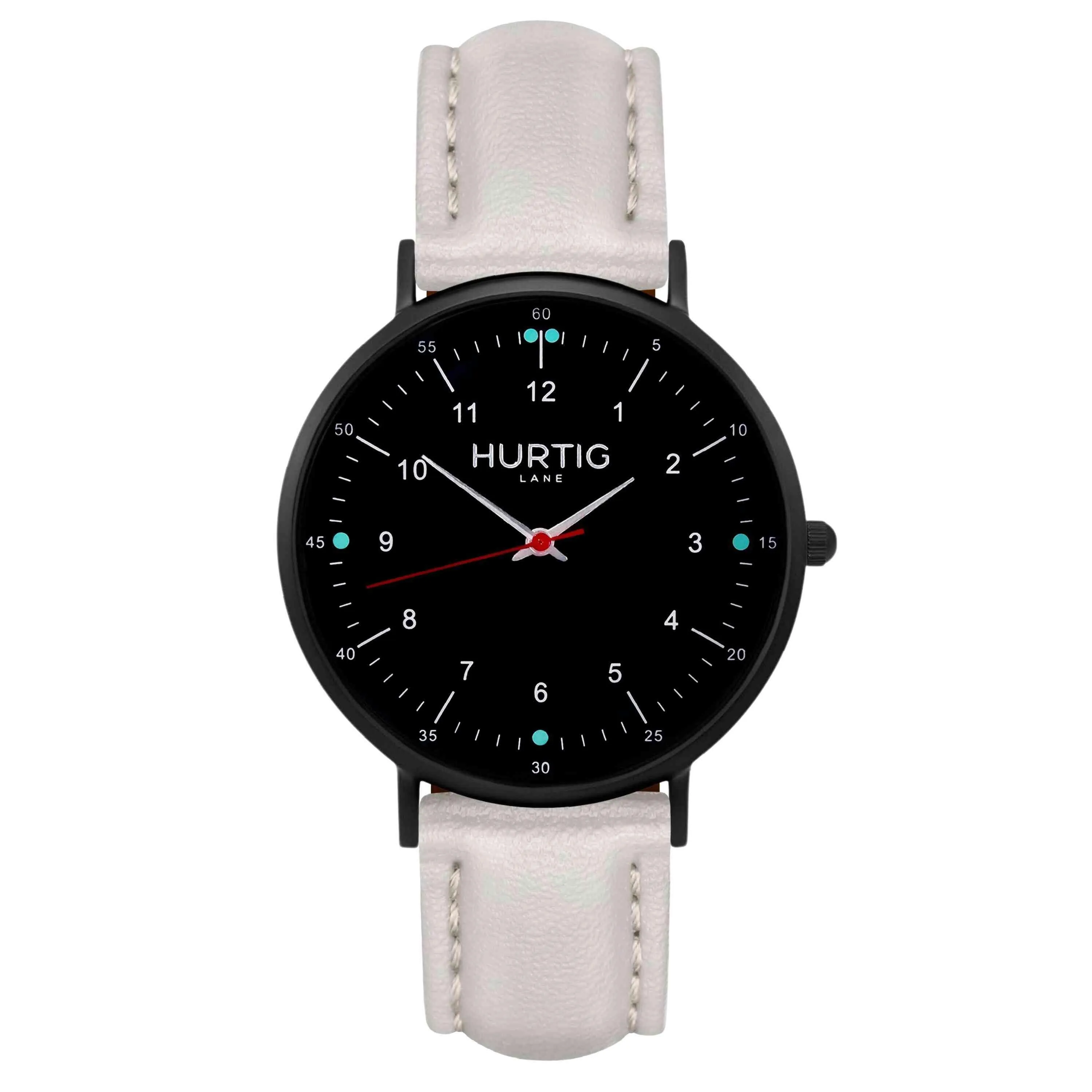 Moderna Vegan Leather Watch All Black & Midnight