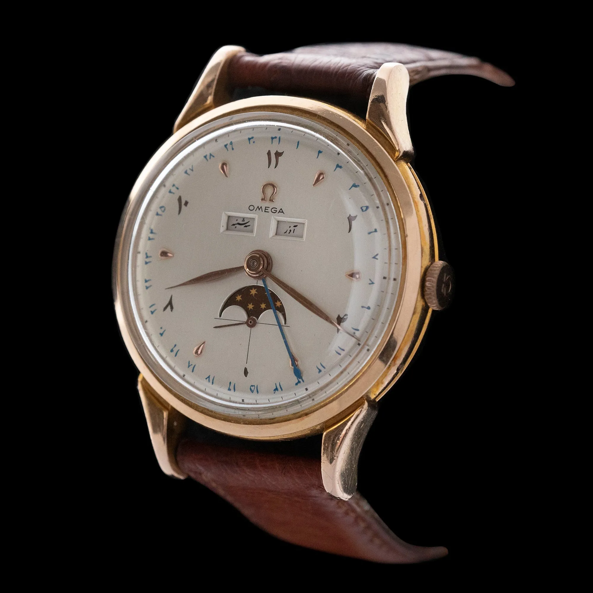 Omega - 1947 Cosmic Calendar (Rare Persian Dial)