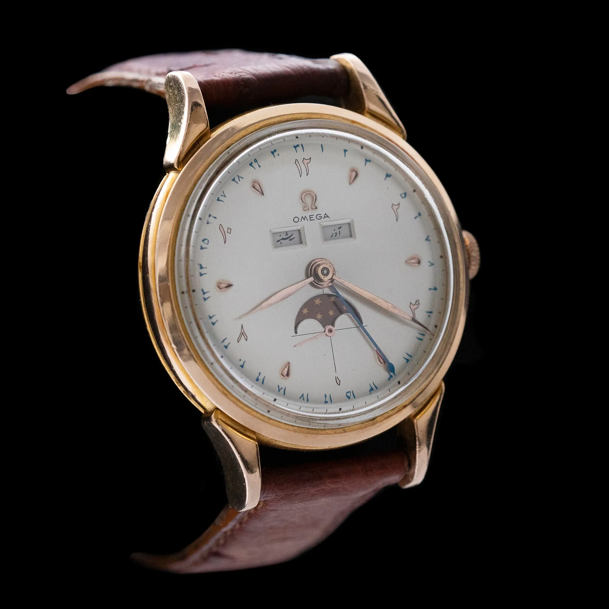 Omega - 1947 Cosmic Calendar (Rare Persian Dial)
